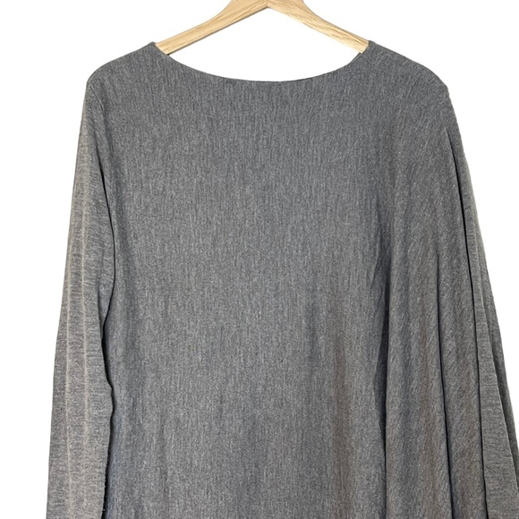Pietro Brunelli Maternity Gray Asymmetrical Pullover Poncho Like Sweater Size M - Picture 7 of 12